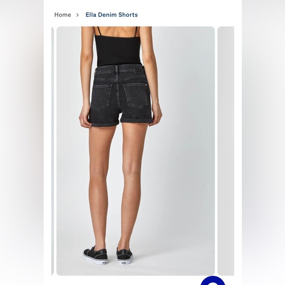 Mavi Jeans Black High Waisted Shorts (Size: 28) - Picture 9 of 9